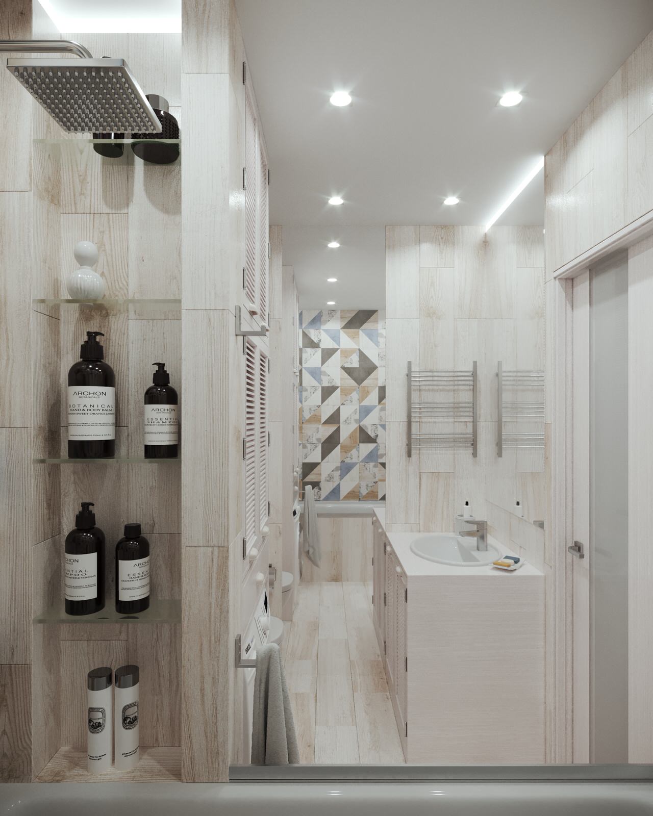 Проект интерьера двухкомнатной квартиры в стиле сканди