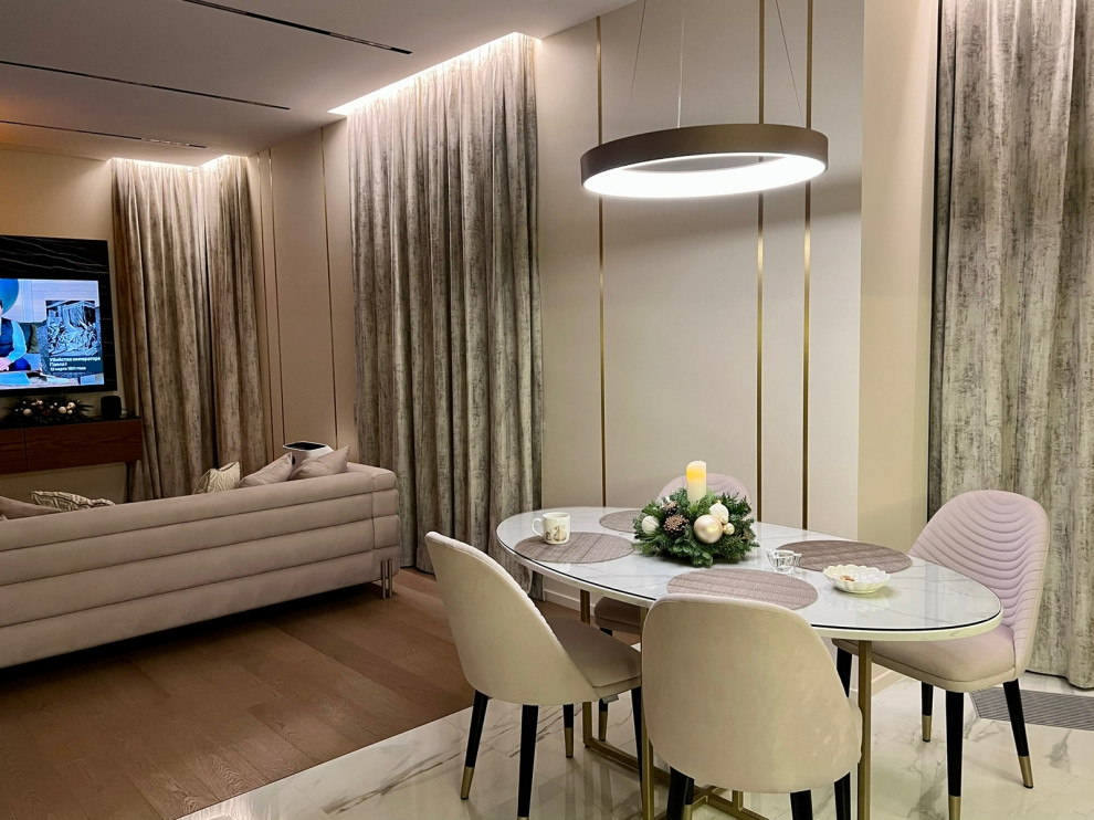 Текстильное оформление квартиры в современном стиле г. Москва