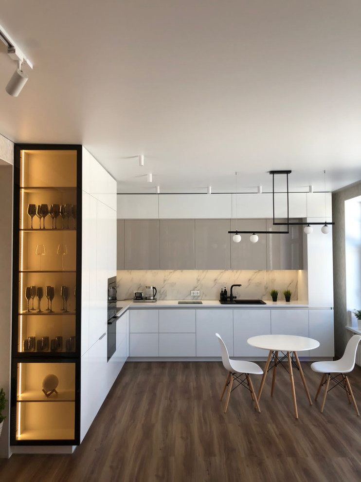 Кухня (АГТ белый глянец)