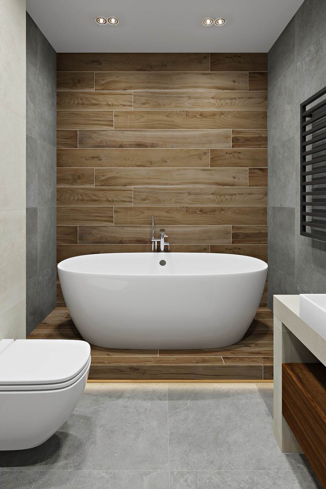 Санузел в стиле лофт