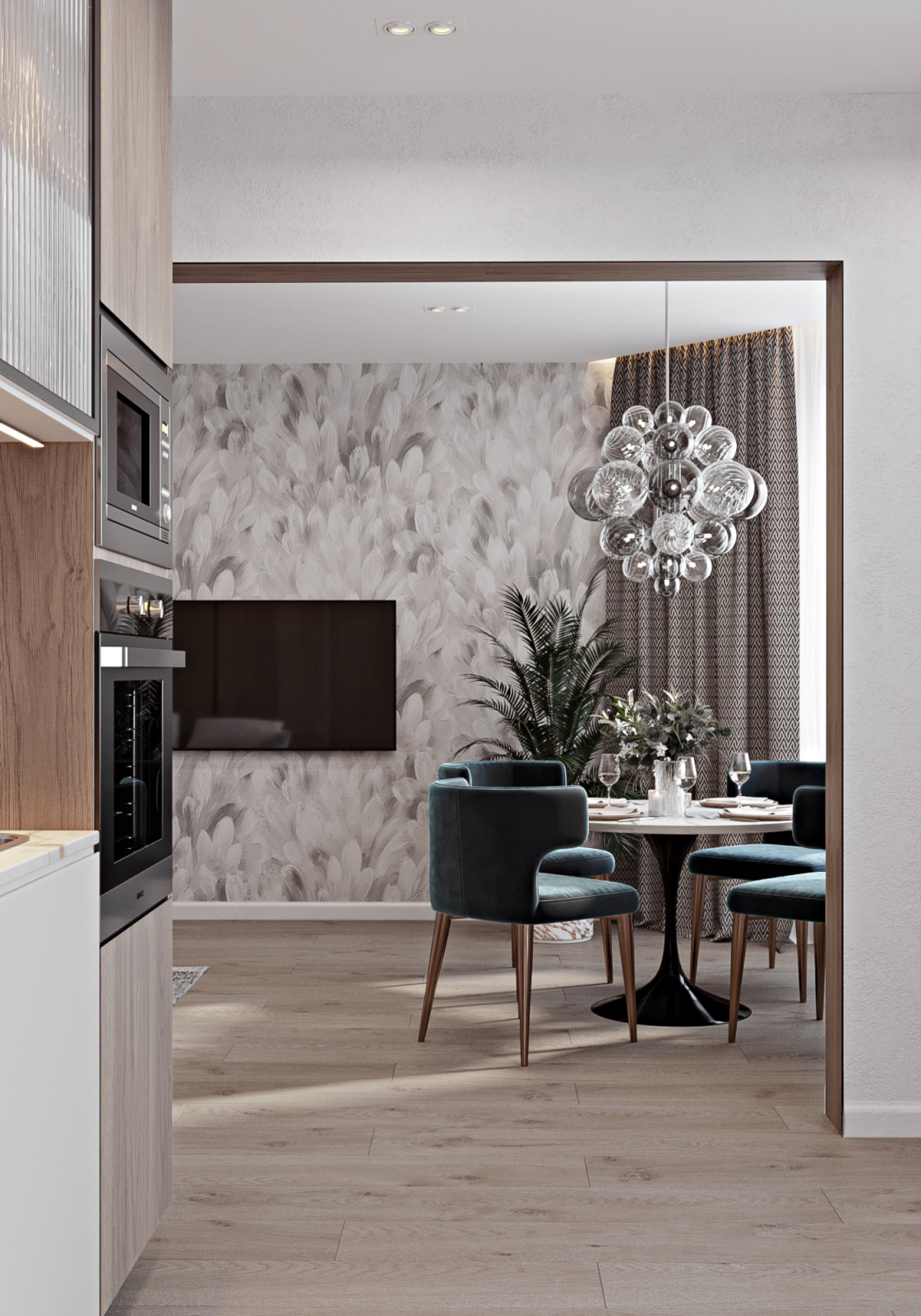 Дизайн квартиры в ЖК Лазурный