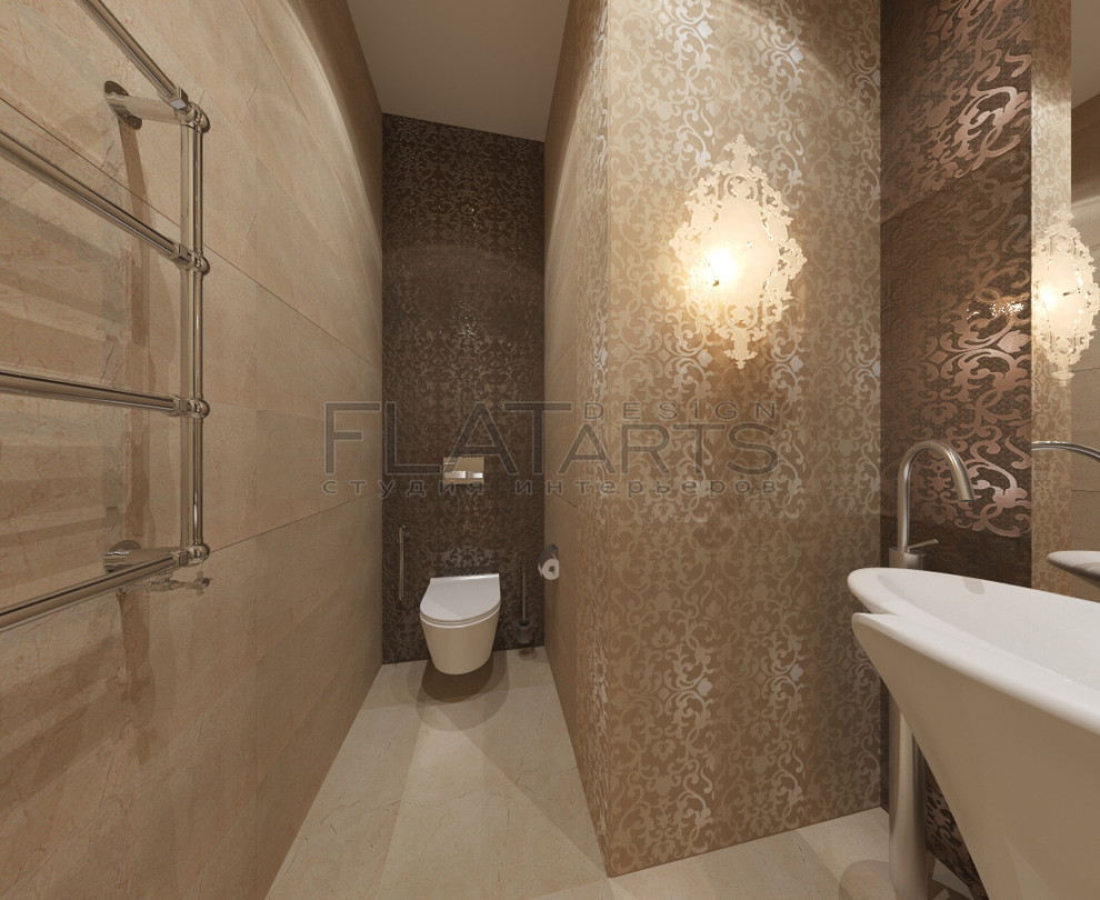 Проект 2х комнатной квартиры в  стиле арт-нуво