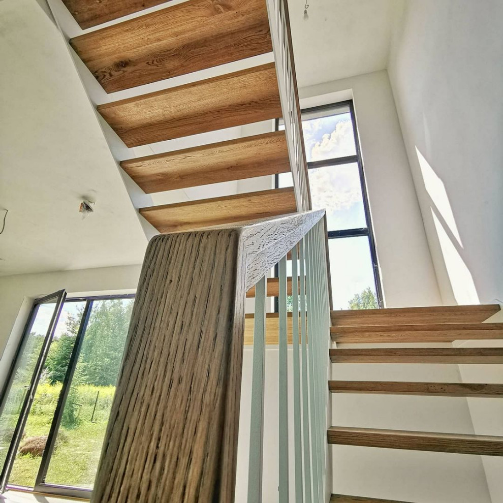 П-образная лестница с площадкой