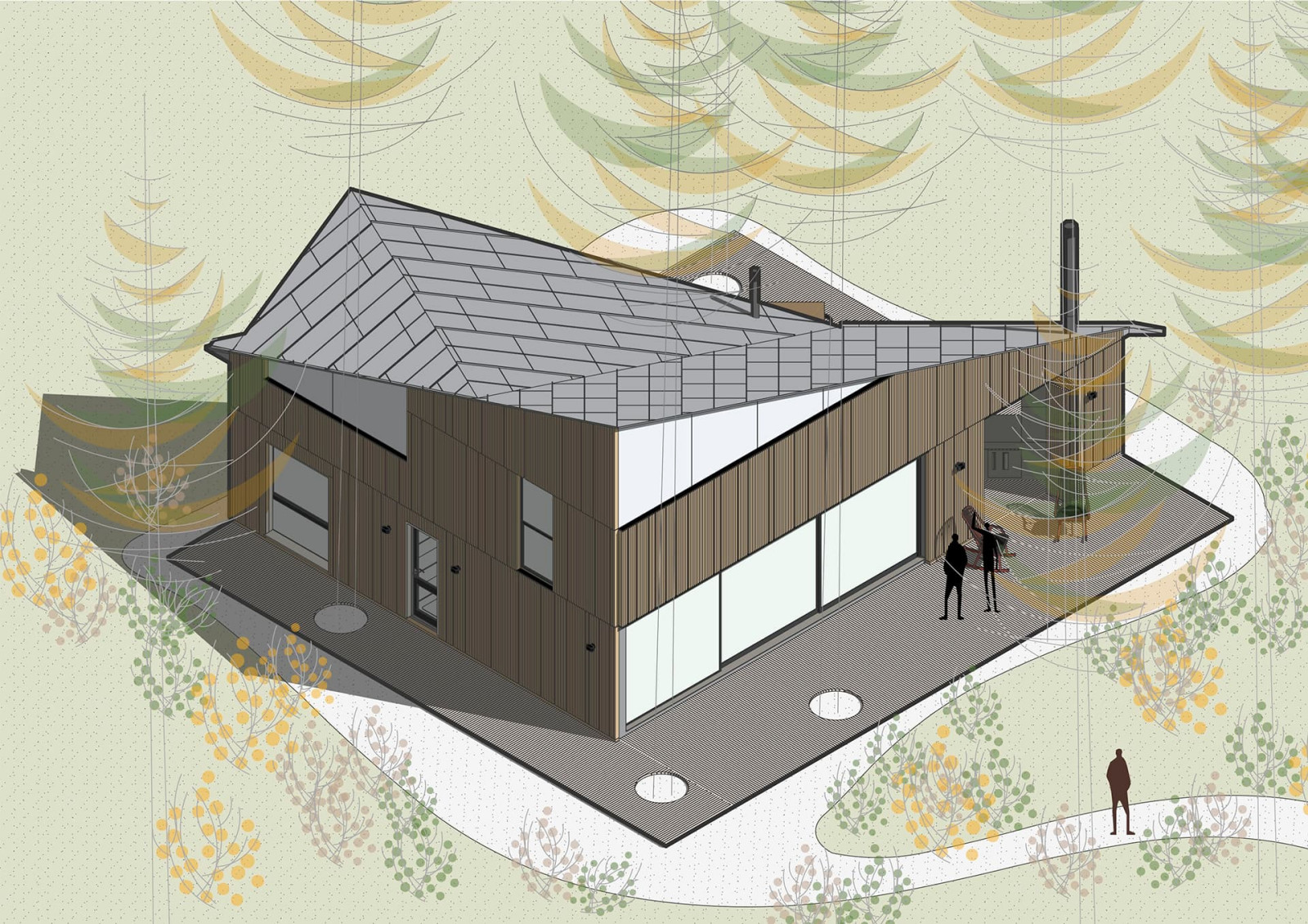 ТРЕУГОЛЬНЫЙ ДОМ НА УВИЛЬДАХ | UVILDY LAKE HOUSE