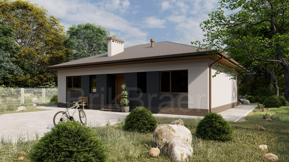 Обложка проекта: Проект дома №151 в современном стиле площадью 146 м2