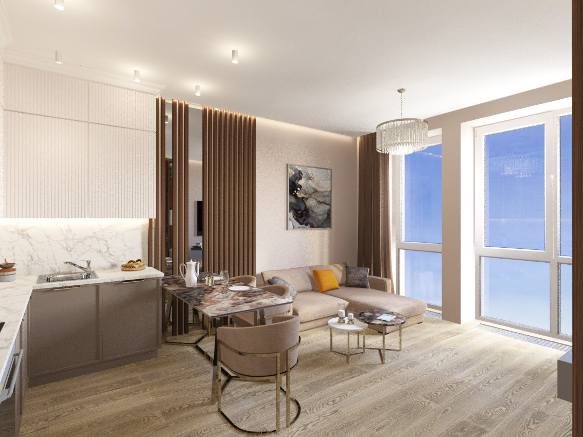 Обложка проекта: Квартира в современном стиле. Москва, ЖК "Хорошевский"