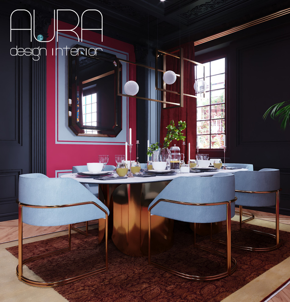 Дизайн столовой в коттедже на Рублево-Успенском шоссе, г. Москва