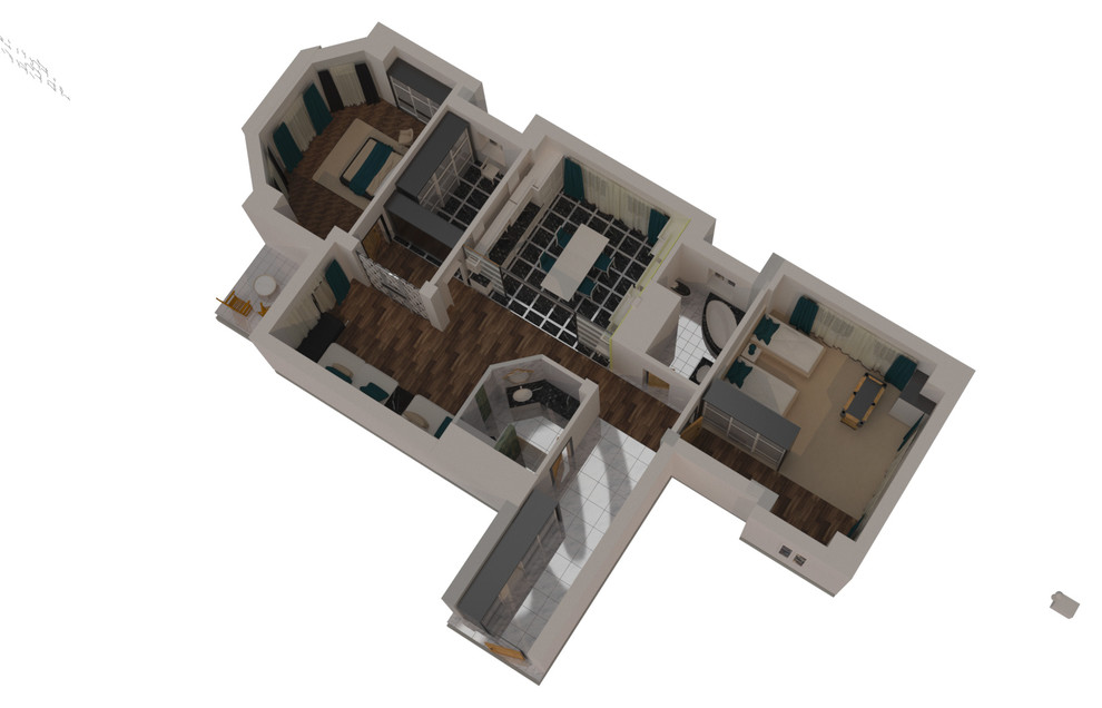 Обложка проекта: Разработка концепции-дизайна квартиры в стиле арт-деко