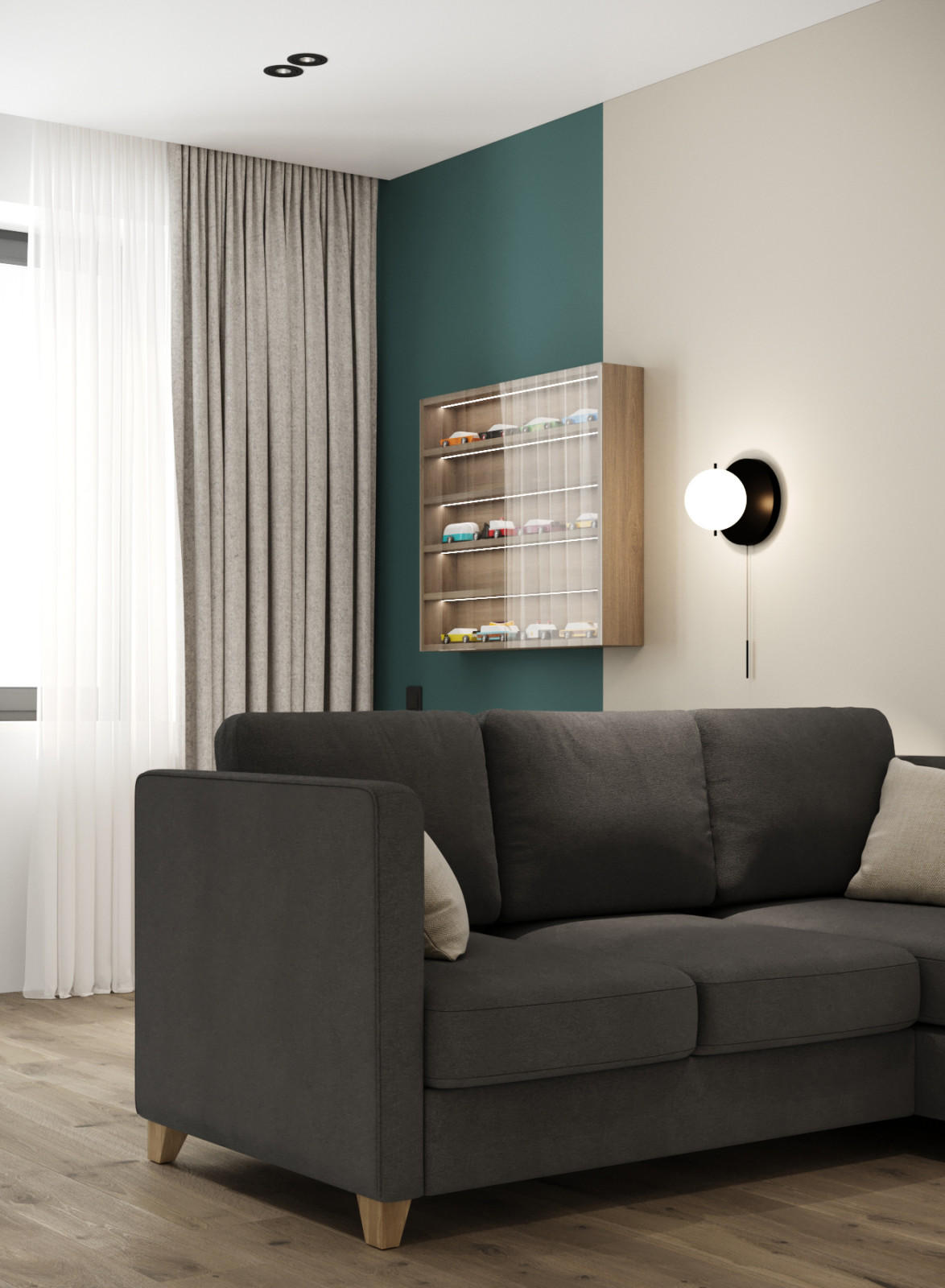 Дизайн-проект квартиры на Авиаторской 72,15 кв.м