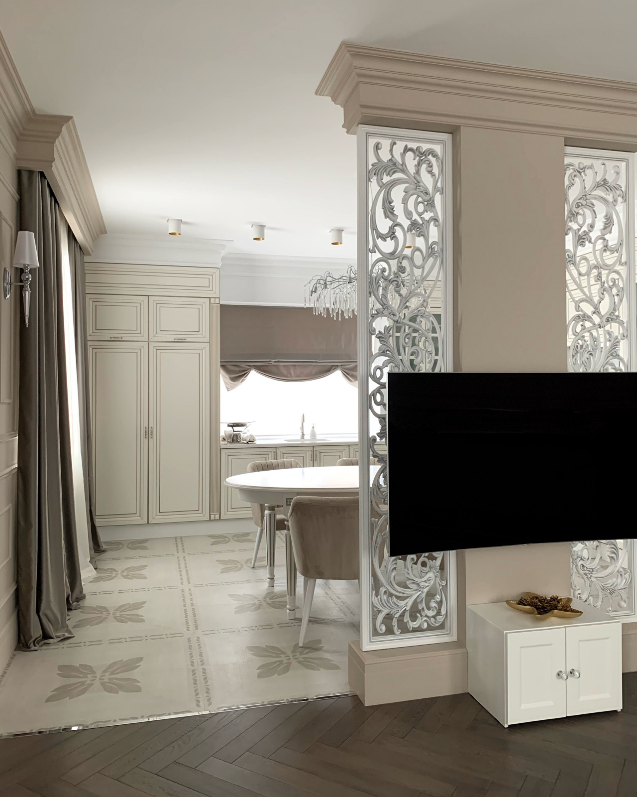 Обложка проекта: Дом п. Нагаево гостиная