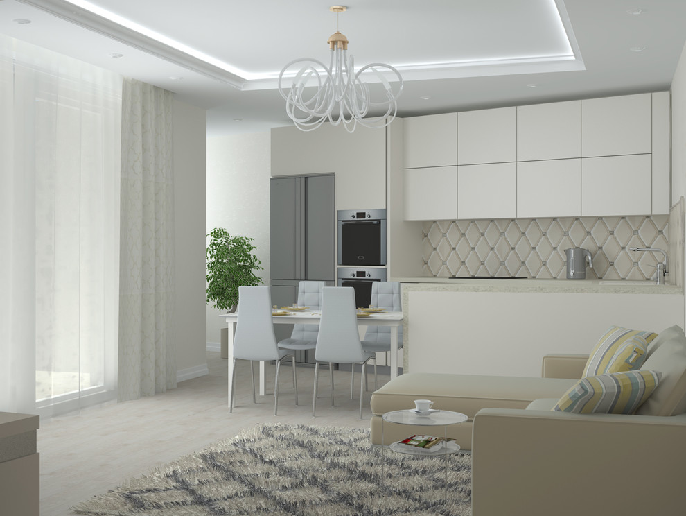 Дизайн интерьера кухни-студии