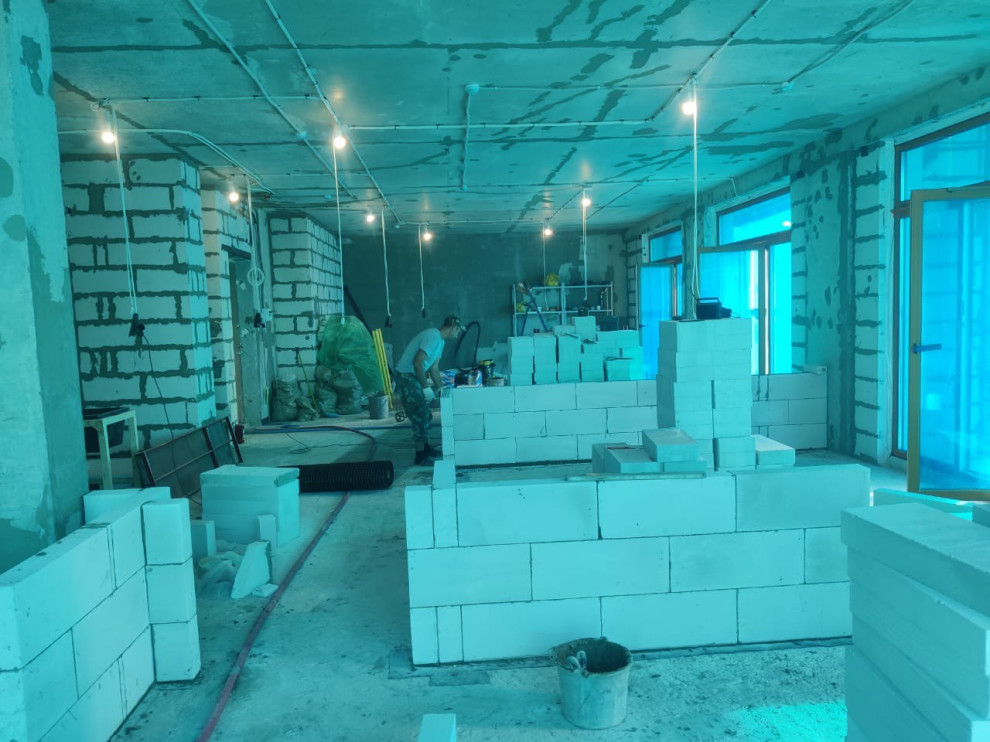 Обложка проекта: Кладка межкомнатных перегородок и возведение стен