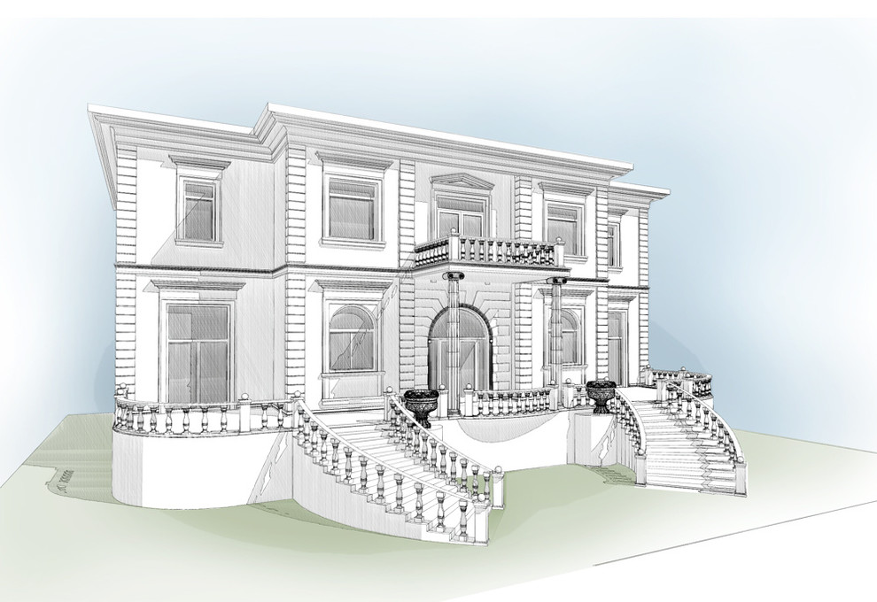 Проект загородного дома в Классическом стиле