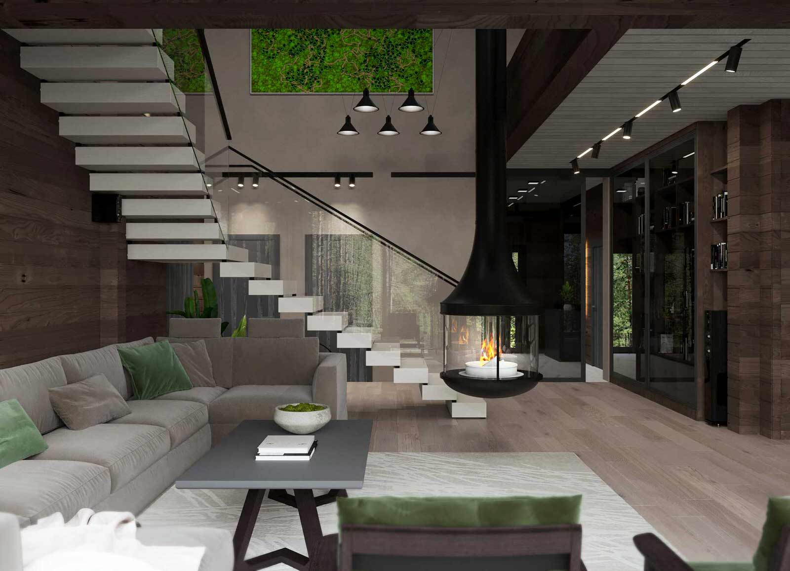 Коттедж из клееного бруса