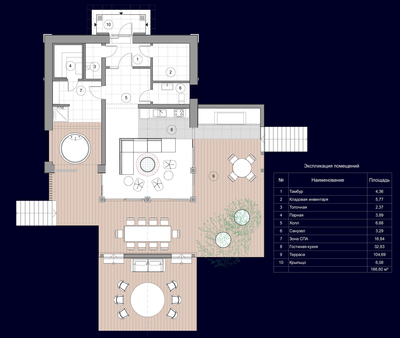 Обложка проекта: СПА комплекс на склоне