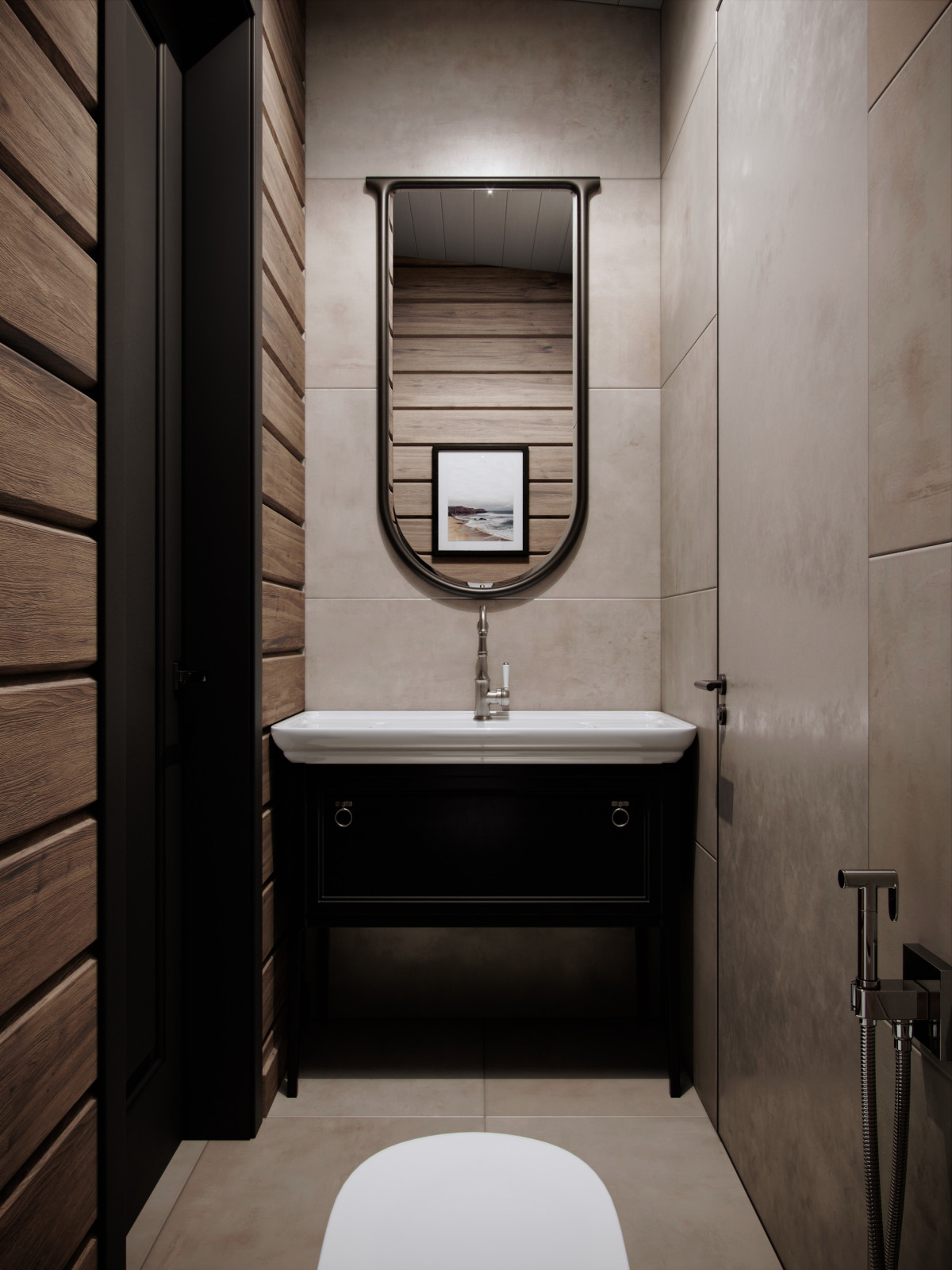 Дизайн интерьера загородного дома из бруса