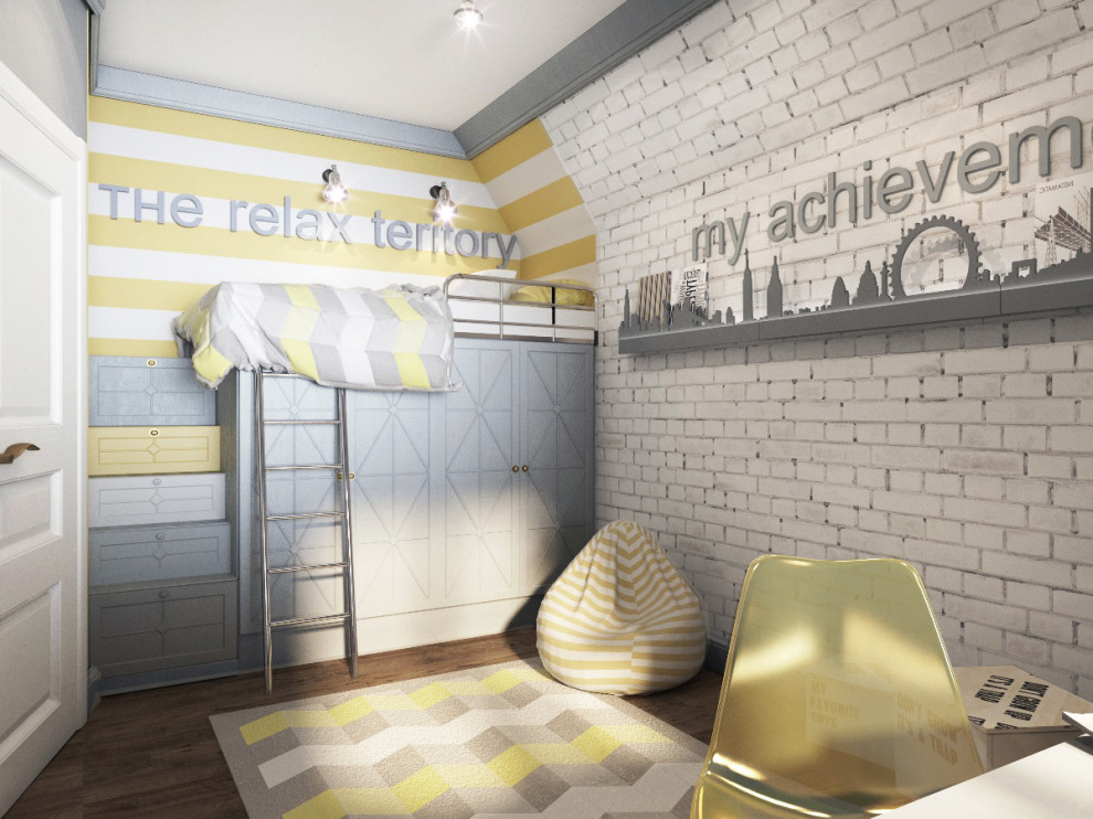 дестские комнаты в мансардных помещениях