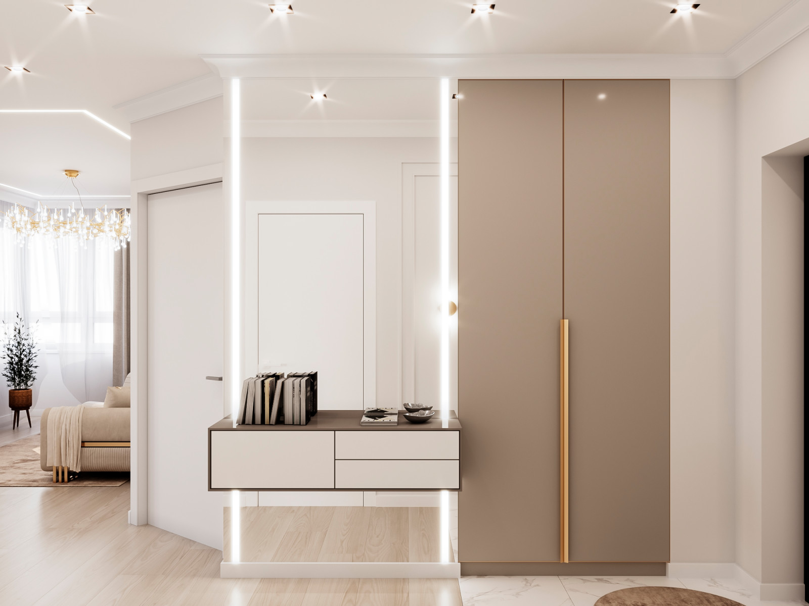 ДИЗАЙН ПРОЕКТ КВАРТИРЫ S=56,07 КВ.М.