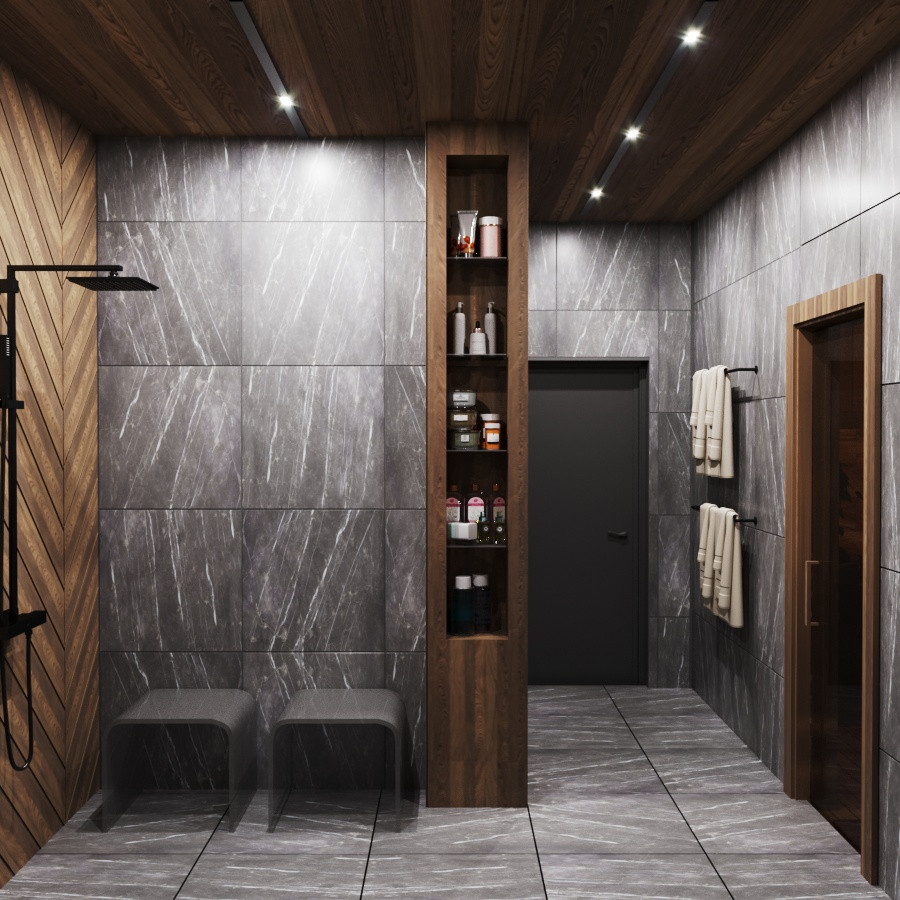 Дизайн зоны барбекю и бани