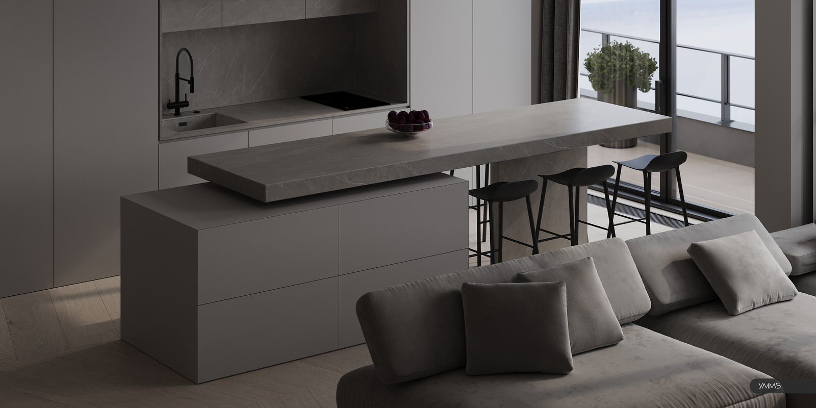 ATLANTIS A | Проект квартиры в Зеленоградске ЖК Атлантис 82 м2