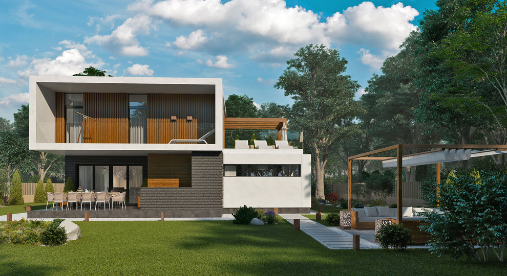 Современный загородный дом