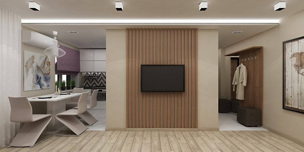 ДИЗАЙН-ПРОЕКТ ОДНОКОМНАТНОЙ КВАРТИРЫ «BURGUNDY»