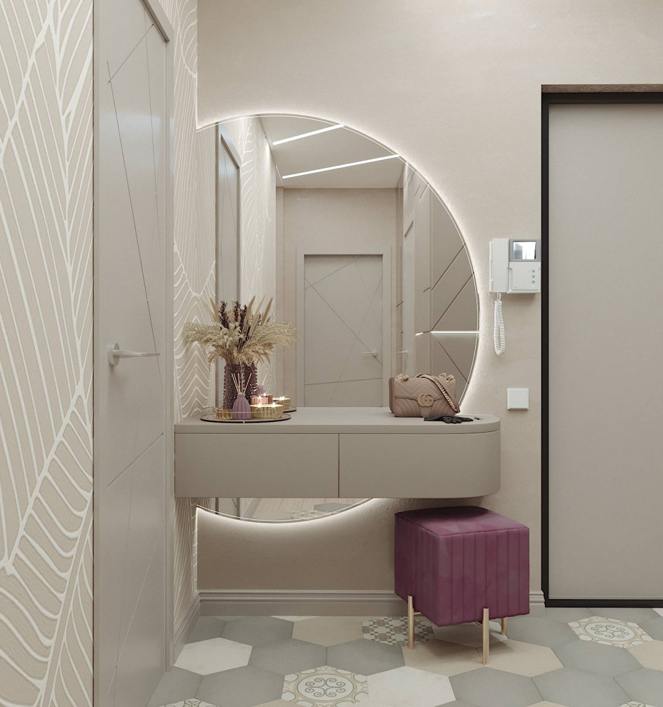 прихожая в небольшой уютной квартире в городе Тюмень