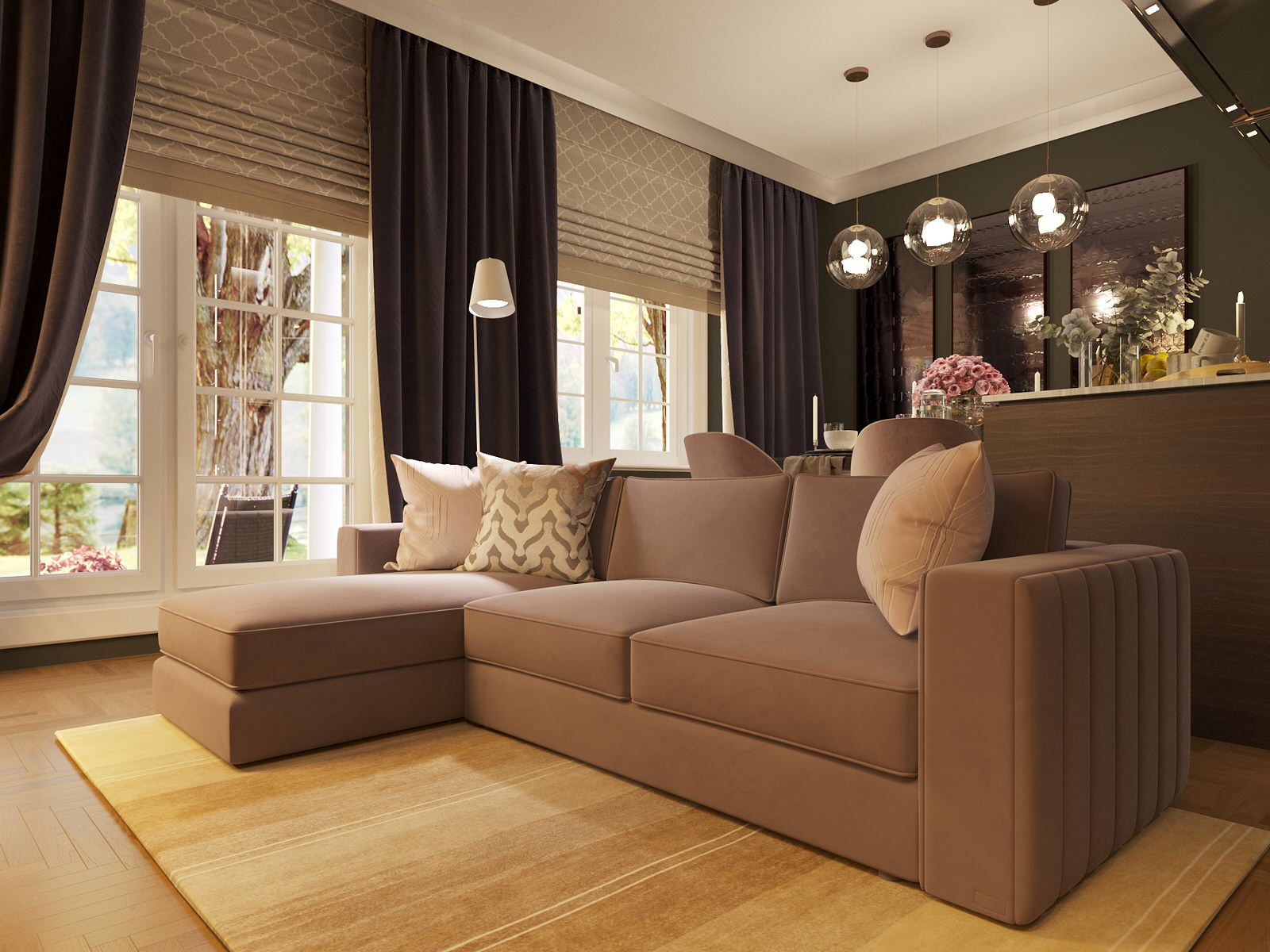 Уютная гостиная