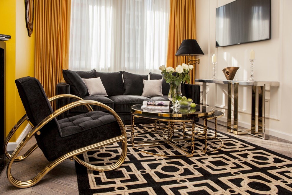 Помпезный Арт-деко в квартире на Нагатинской