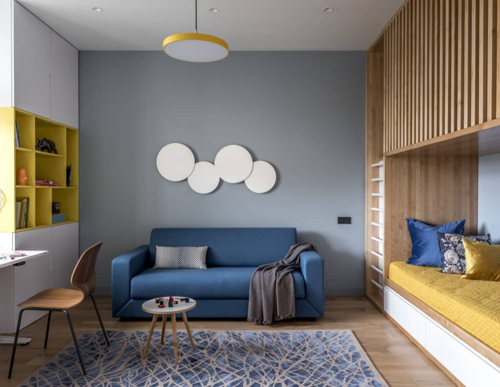 Дизайн трехкомнатной квартиры 100 кв.м. (студия Geometrium)