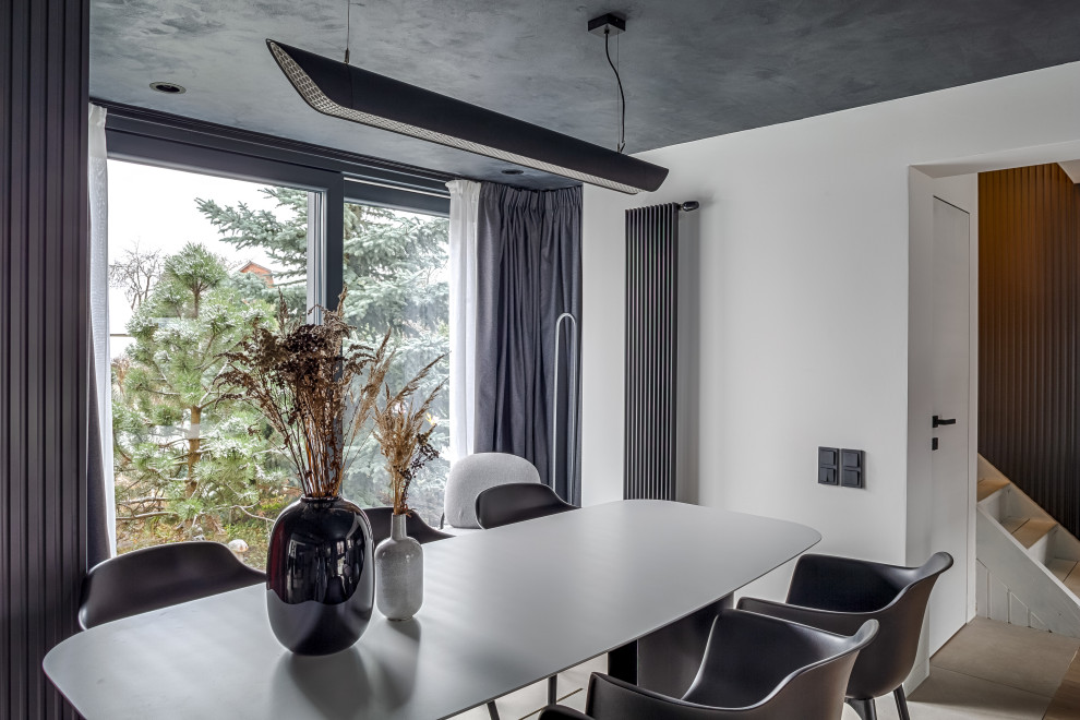 Антиизба – кухня-гостиная в темных тонах