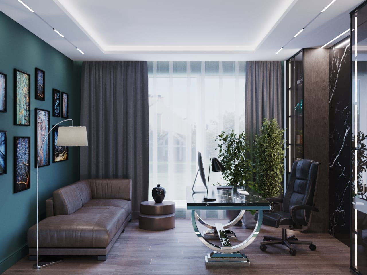 Частный дом // 2 этаж // Дизайн студия Льва Терехова