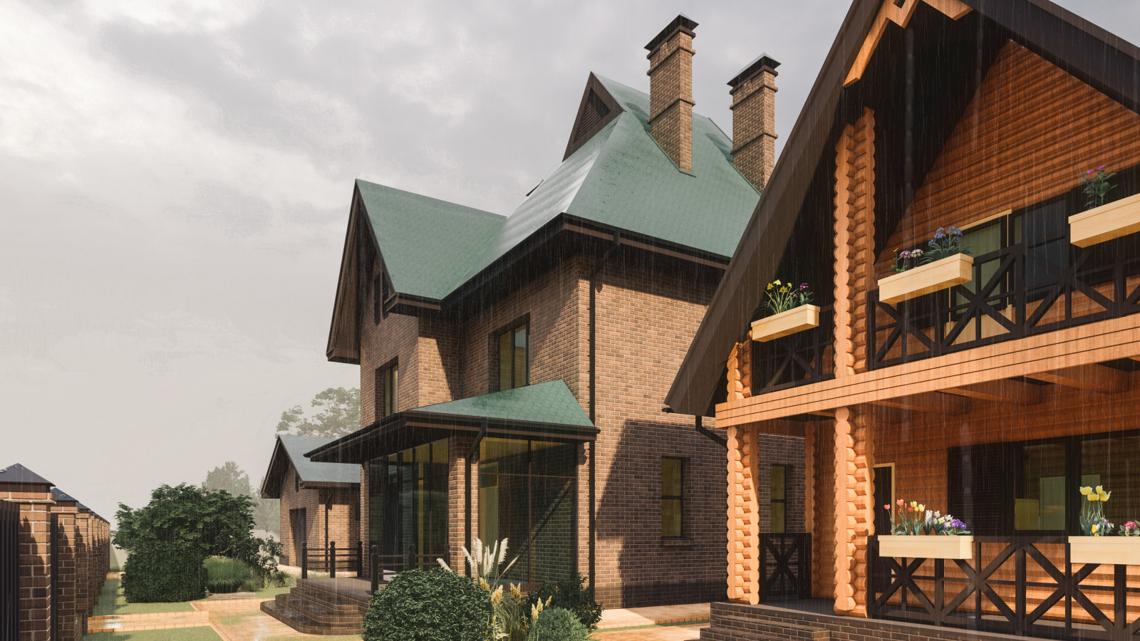 Обложка проекта: Усадебный комплекс в пригороде Барнаула