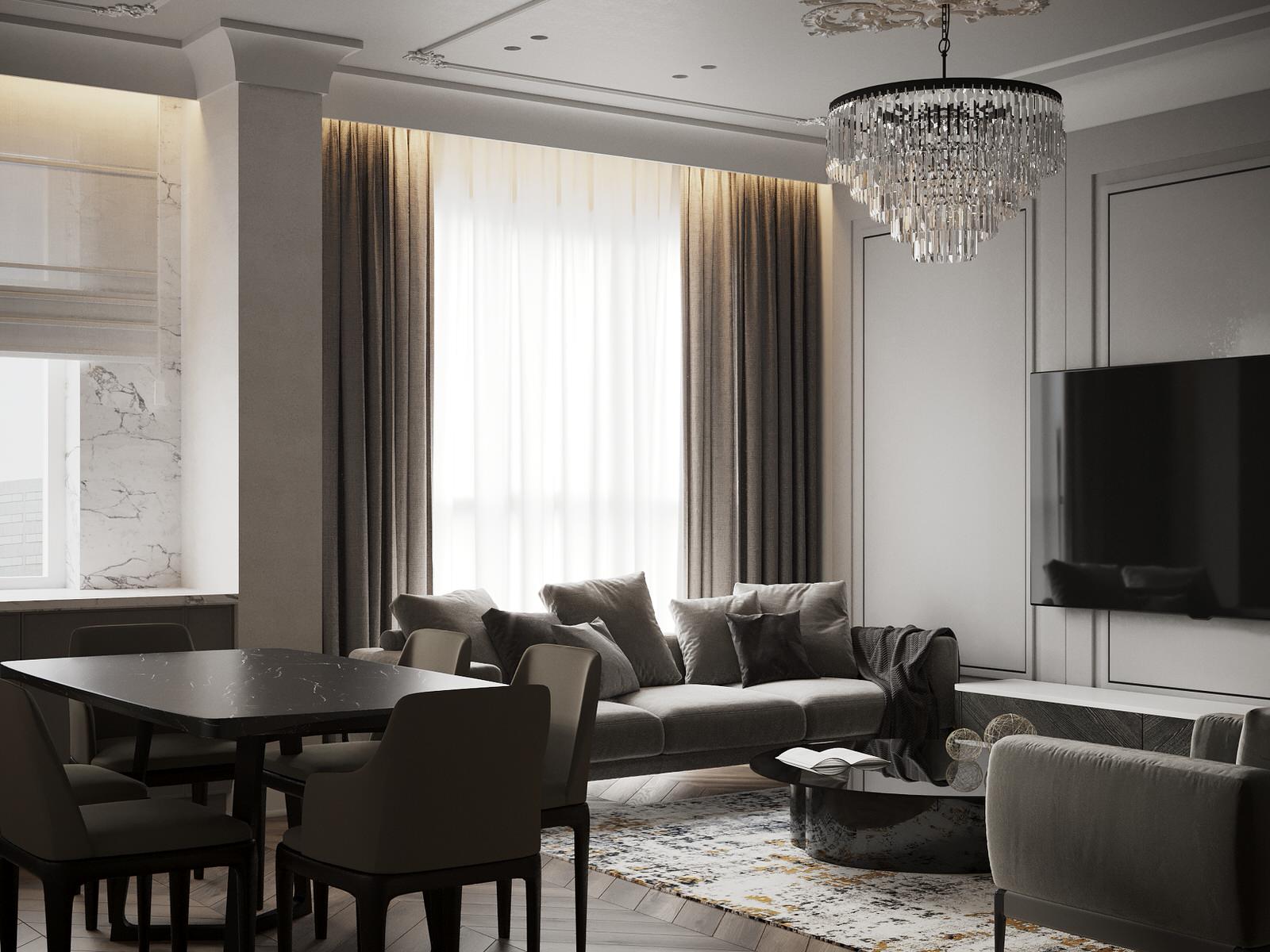 Дизайн-проект пентхауса 180м2 в г. Владивостоке