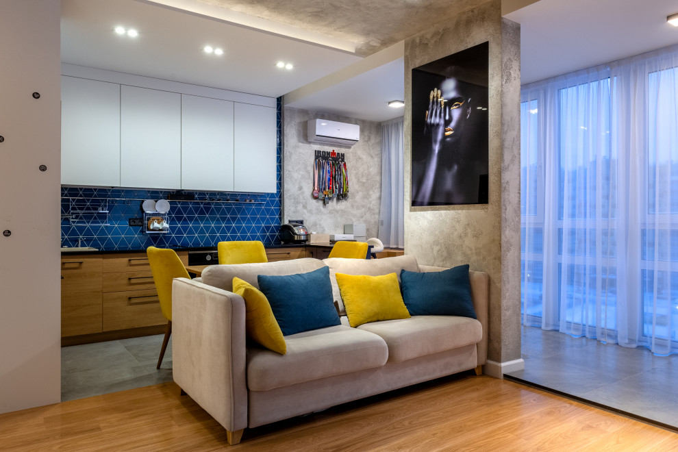 Проект Однокомнатной Квартиры в современном стиле  45кв.м.