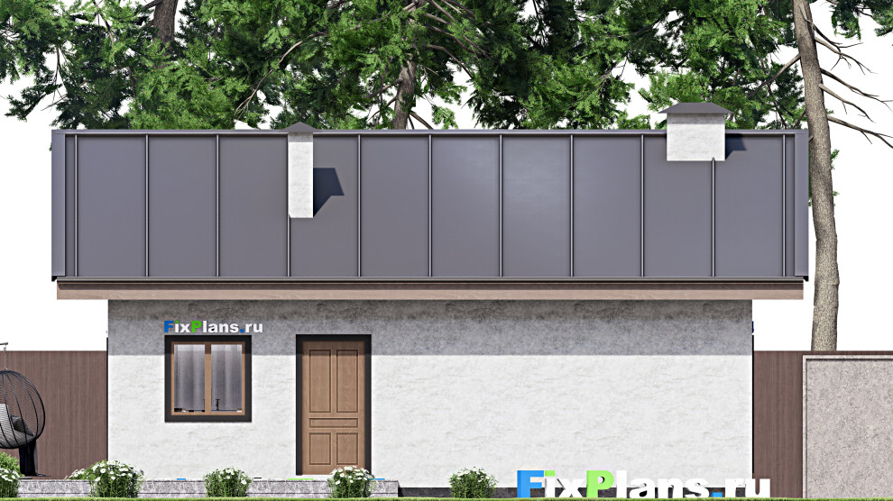 Проект одноэтажного дома 10х13м S100м2 F-14732