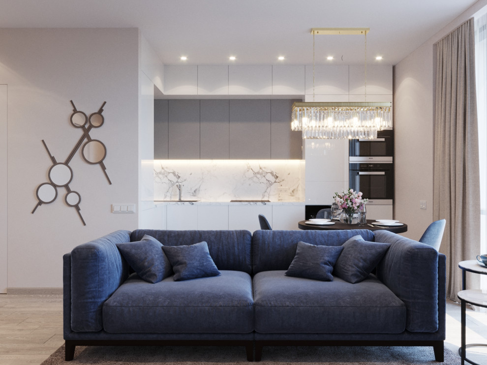 Обложка проекта: Элегантная сдержанность. Синий акцент