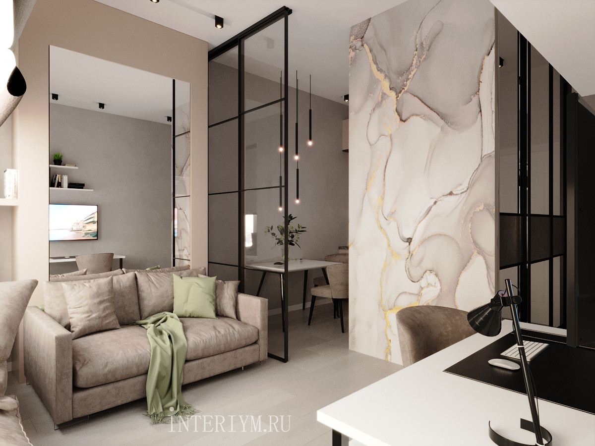 Дизайн уютной студии