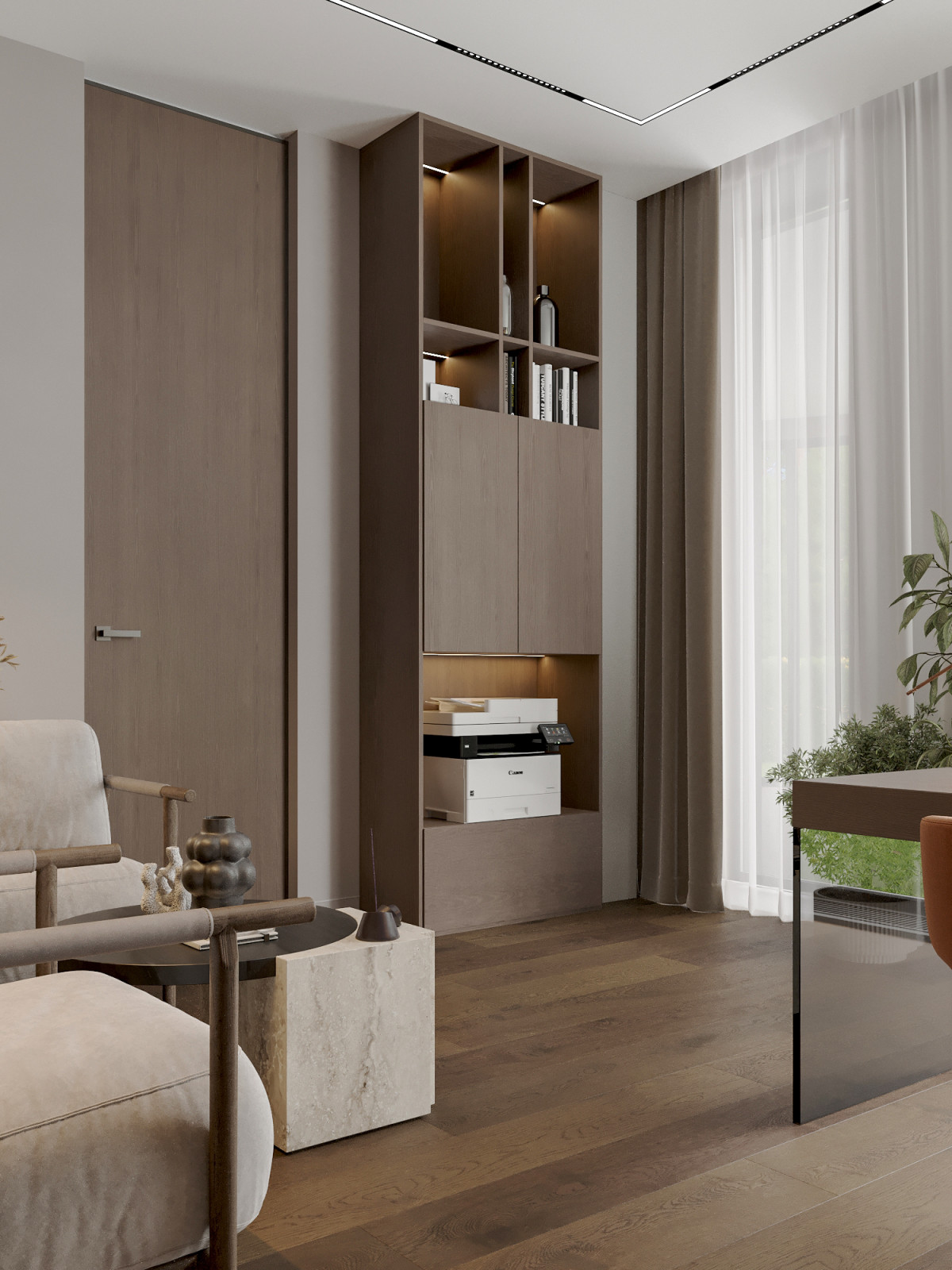 Загородный Дом Кабинет