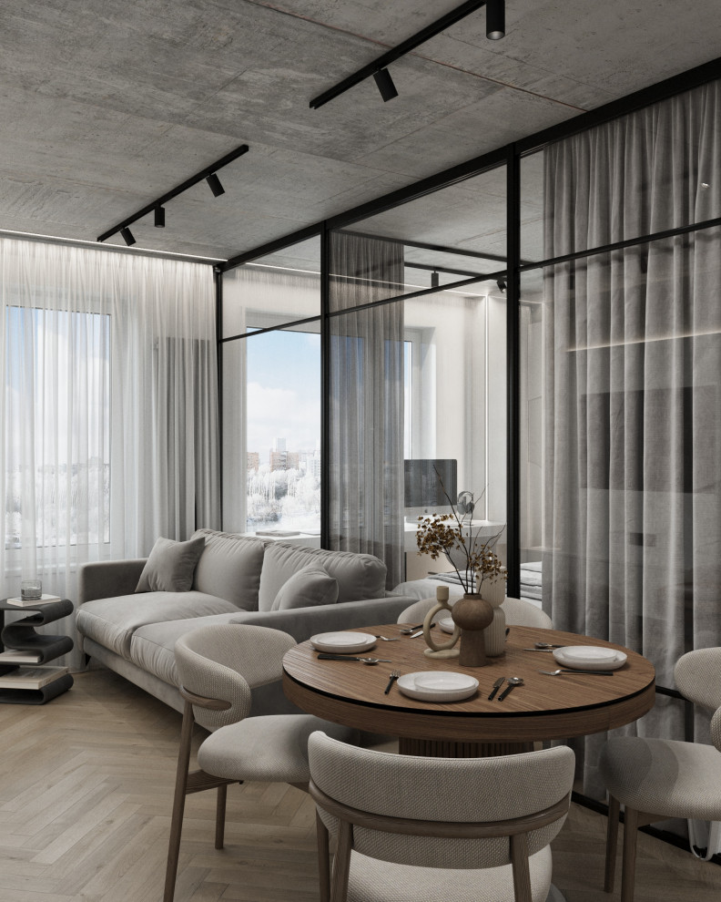 Кухня-гостиная в ЖК Западный Луч