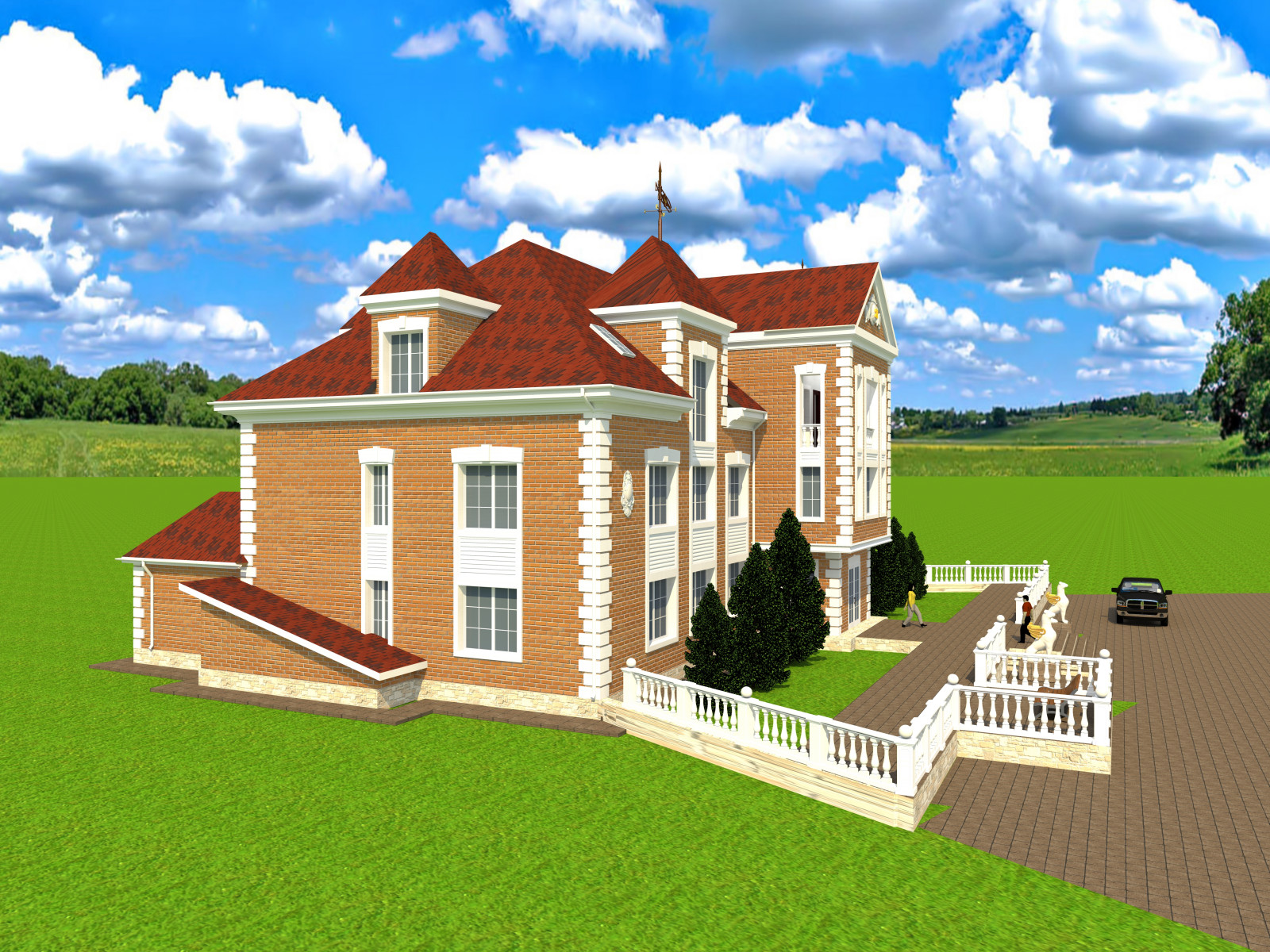 Офис компании "Эталон" Казахстан (3Д визуализация)