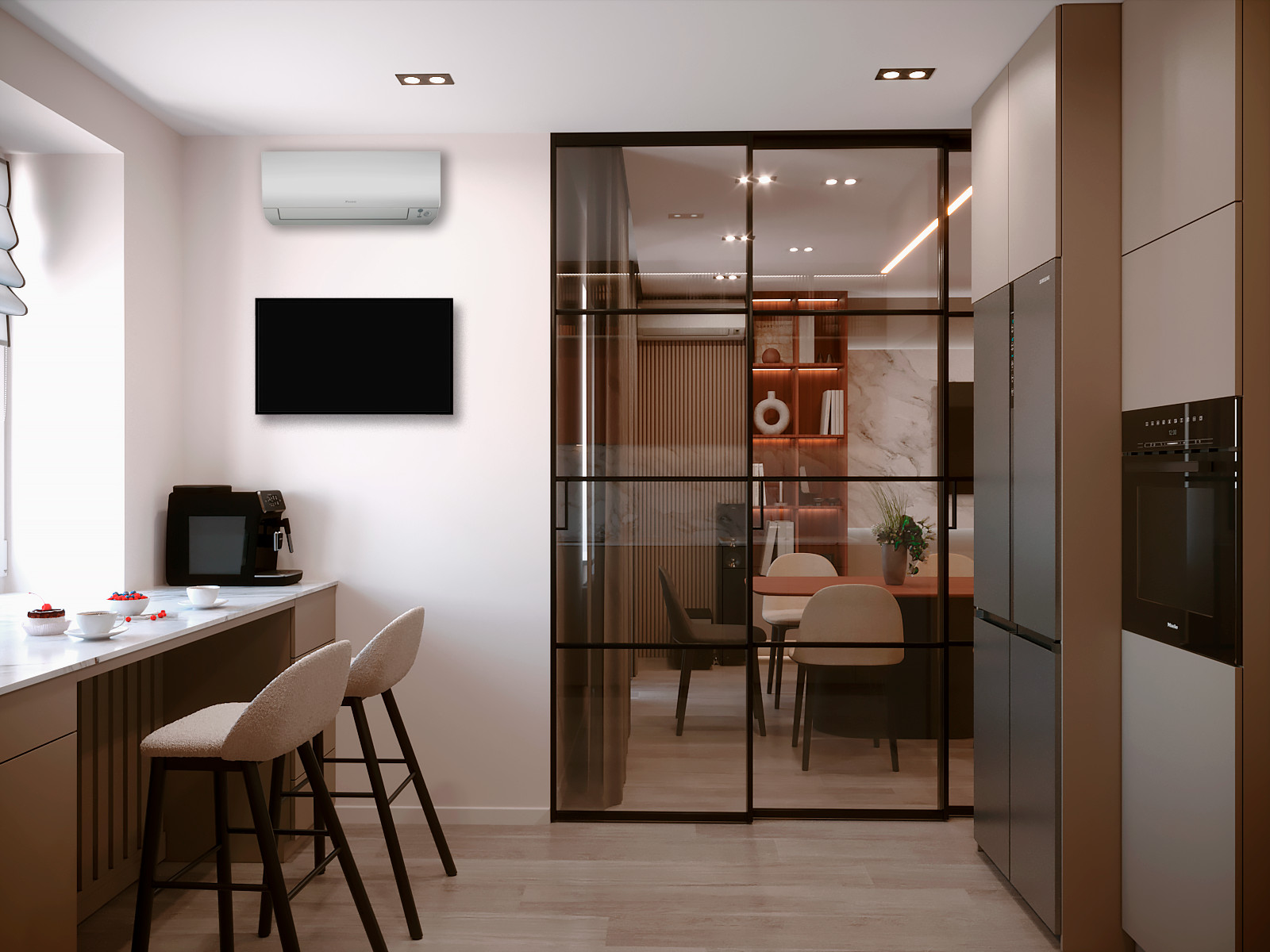 Современная квартира в новостройке.