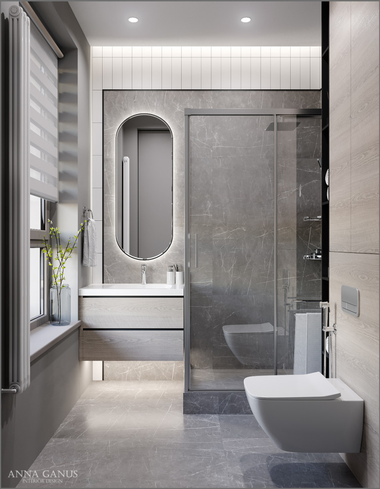 Монохромные линии. Проект квартиры в центре Екатеринбурга