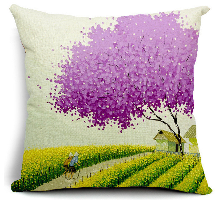 Декоративные подушки, серия сельские пейзажи