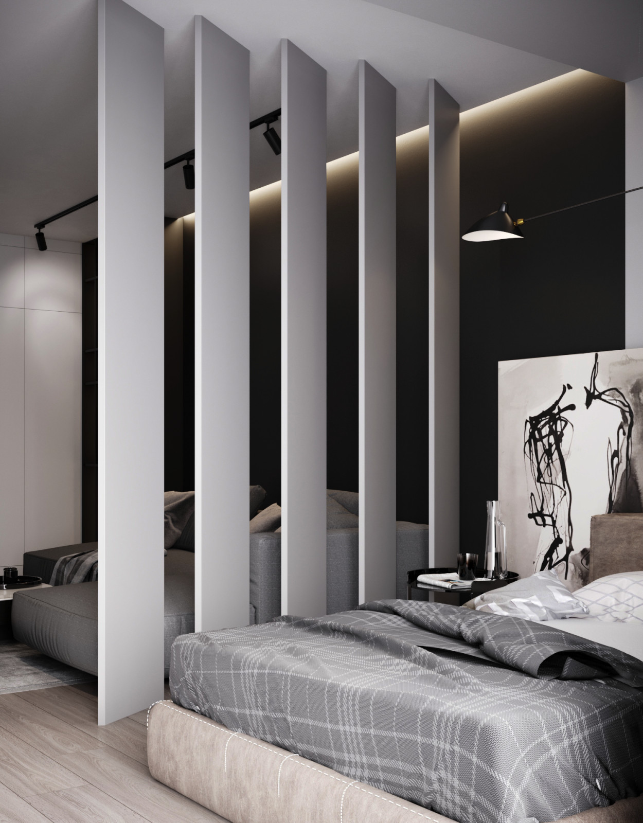 Зонирование однокомнатной квартиры