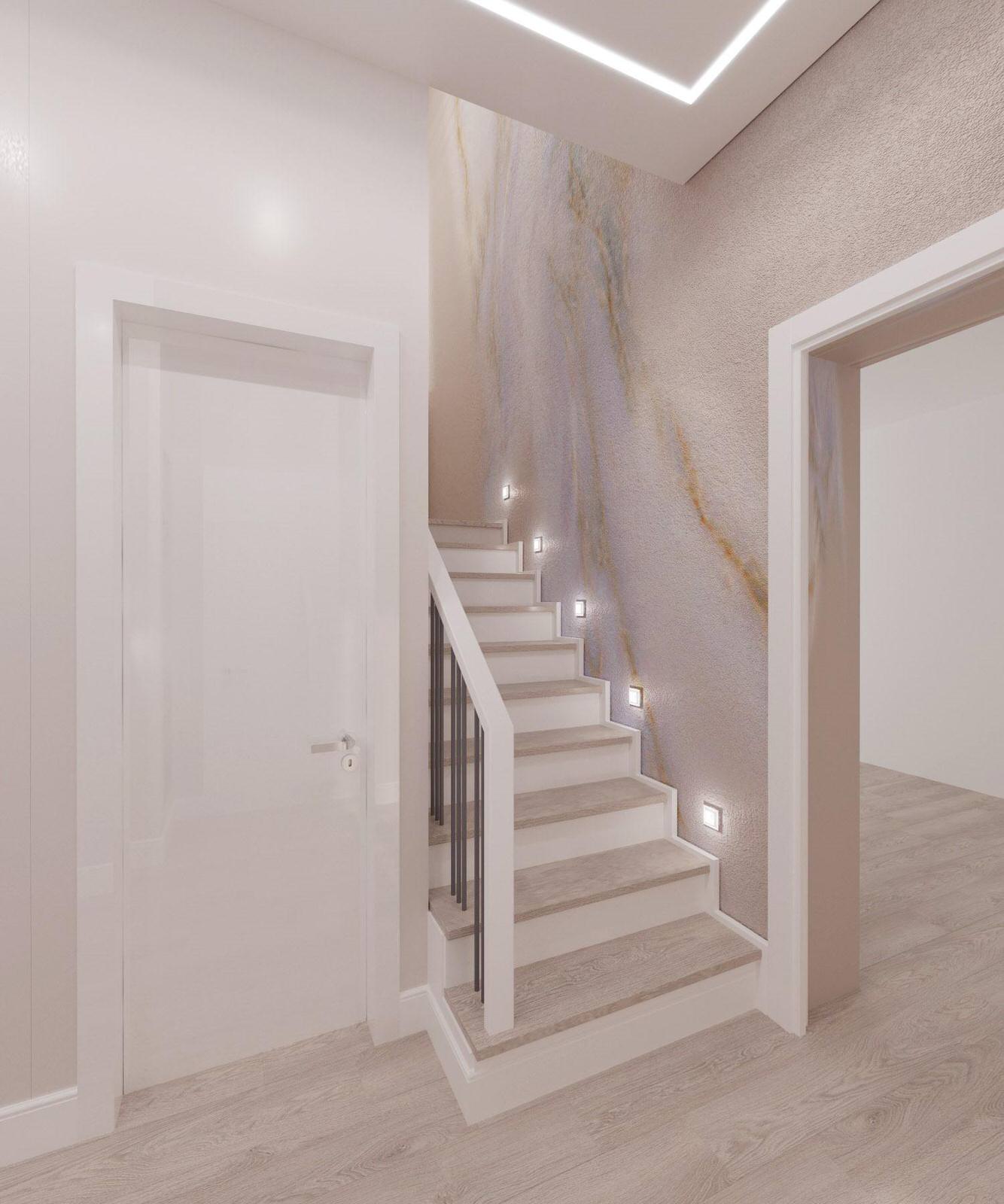 Дом 140кв.м. для взрослой пары в современном стиле с элеменами хай-тек