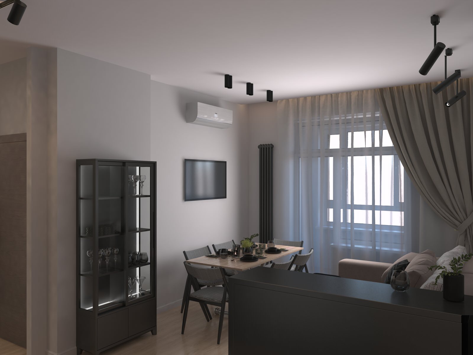 Квартира для семьи с тремя детьми "Стоун терапия"