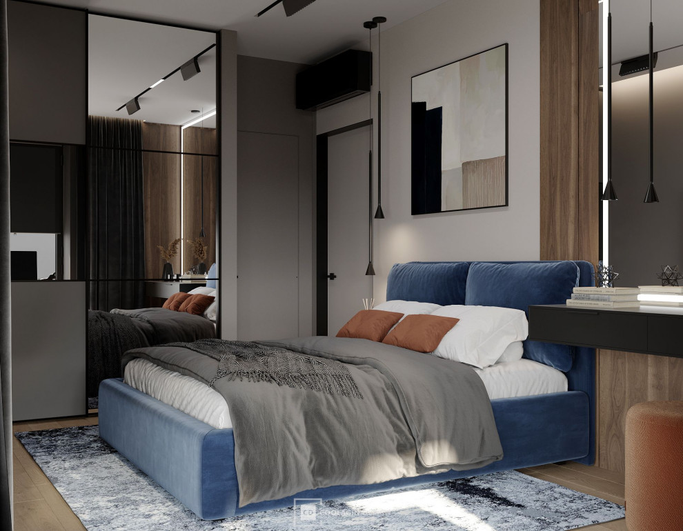 Стильная квартира с панорамными окнами даже в санузле