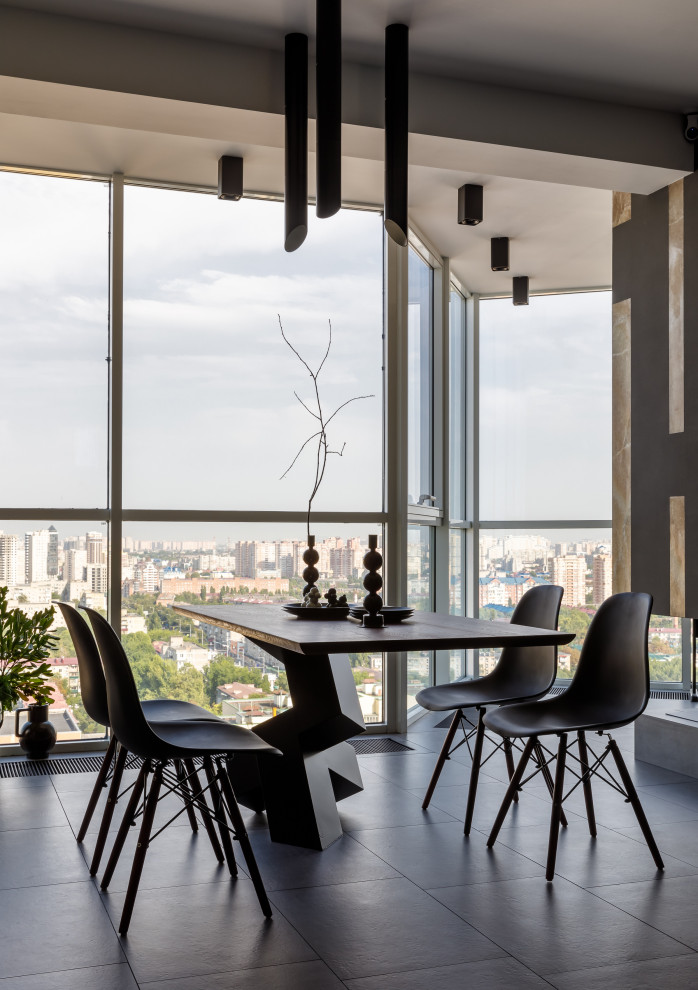 Квартира с бирюзовым акцентом