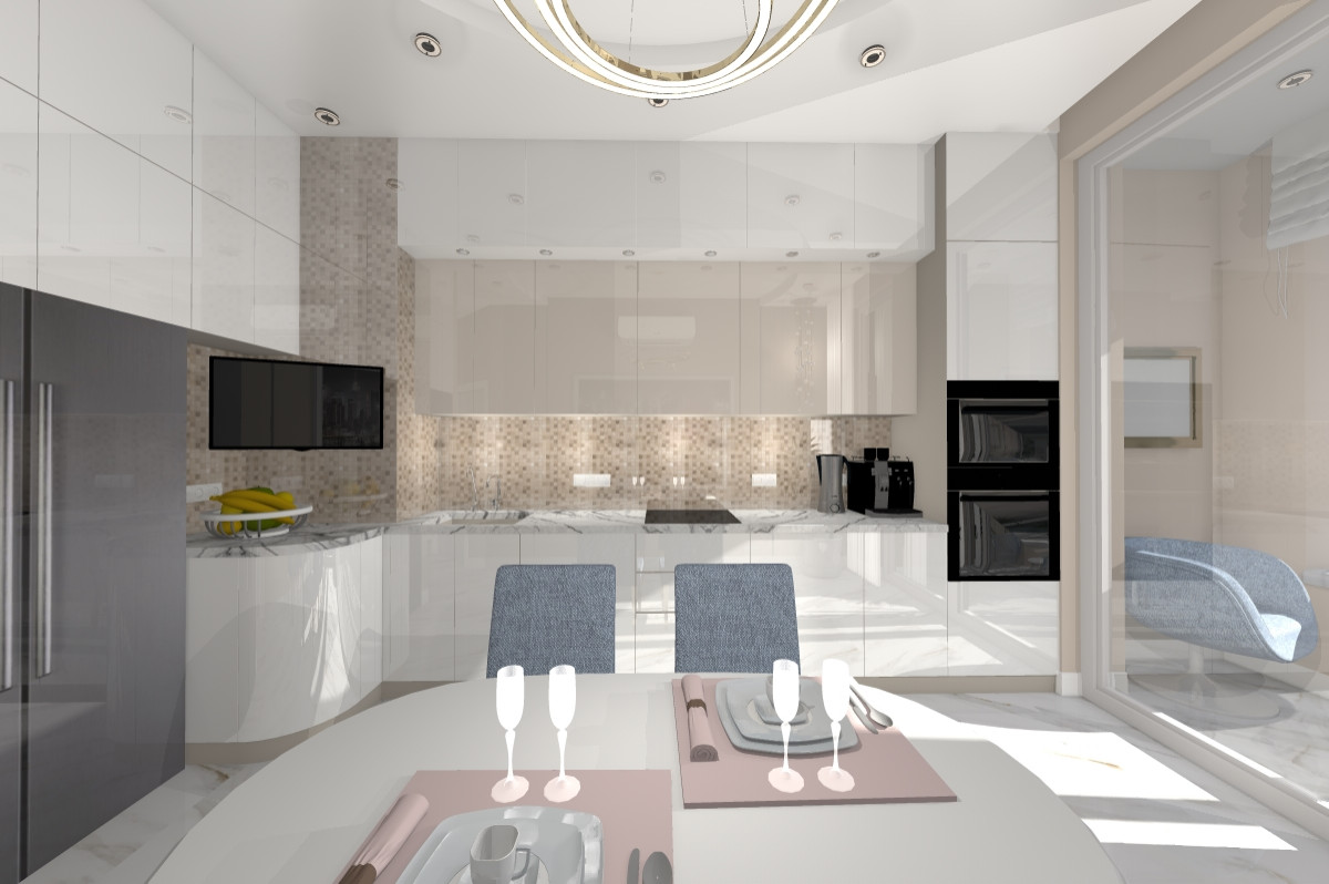 Дизайн и ремонт трехкомнатной квартиры (м. Рассказовка)